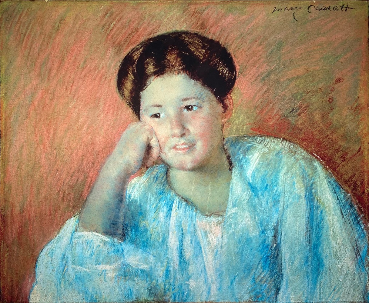 Mary Cassatt, Louisine Elder (Mrs. Samuel T. Peters)

c.1893, pastel on paper, 17.25 x 21 inches