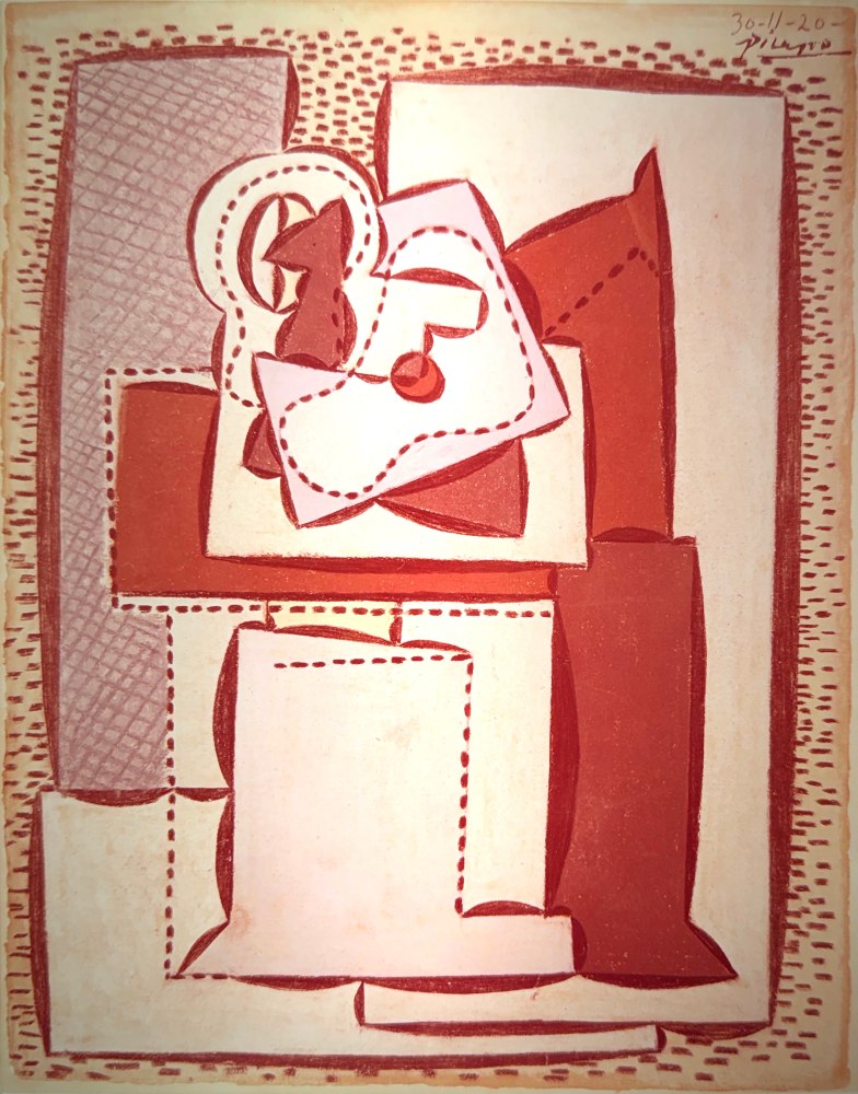 Pablo Picasso, Guitare et Table

1920, gouache, 28 x 22 cm