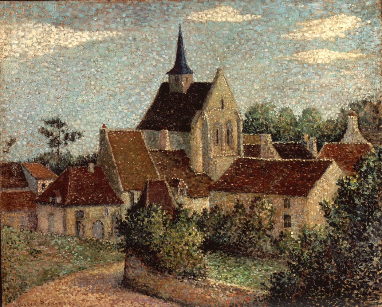 Lucien Pissaro, Paysage a Eragny, oil on canvas, 36.8 x 44.4 cm