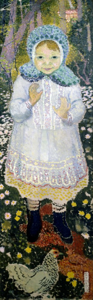 Maurice Denis, Petite fille a la poule, 1890

oil on canvas, 82.2 x 42.5 cm