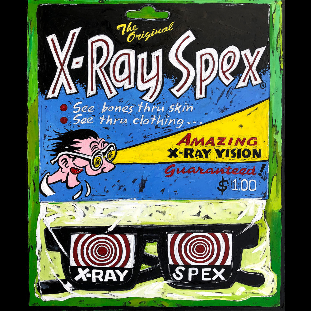 X-Ray Spex 

Oil Painting

36&amp;quot; x 30&amp;quot; x 1&amp;quot;