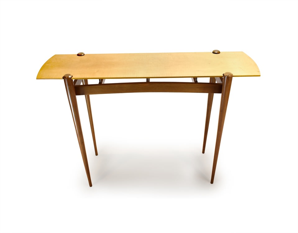Gazelle Table
Maple, Walnut, and Stainless Steel
48&amp;quot; x 33&amp;quot; x 14&amp;quot;
2014