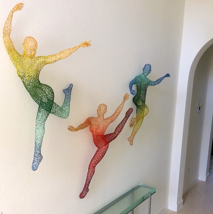 Hallway Wall Trio 2
Colored enamel wire
100&amp;quot; x 60&amp;quot; x 20&amp;quot;
2017