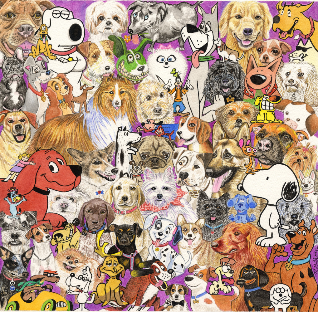 Dogs

Watercolor painting

20&amp;quot; x 20&amp;quot; x 0&amp;quot;