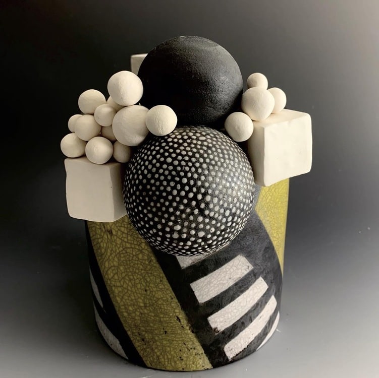Contrast
Raku vase, epoxy, and porcelain&amp;nbsp;
10.50&amp;quot; x 8.75&amp;quot; x 8&amp;quot;
2021