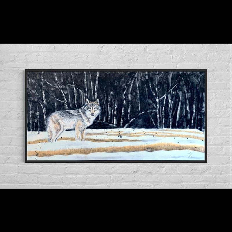 Wolf in Woods&amp;nbsp;

Pastel and charcoal&amp;nbsp;

2&amp;#39;x4&amp;#39;x0&amp;#39;