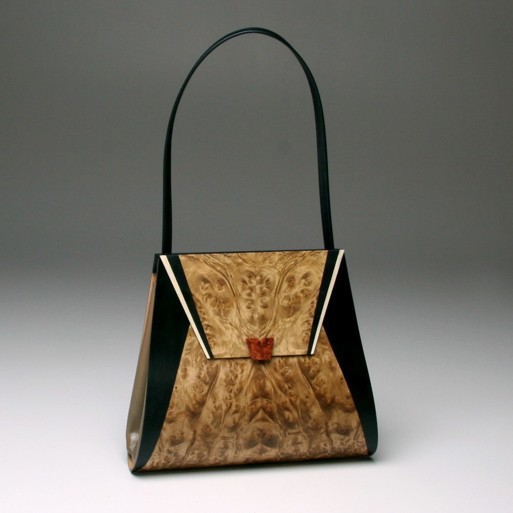 Mackaya Handbag 

Wood

9.75&amp;quot; x 8.5&amp;quot; x 3.0&amp;quot;