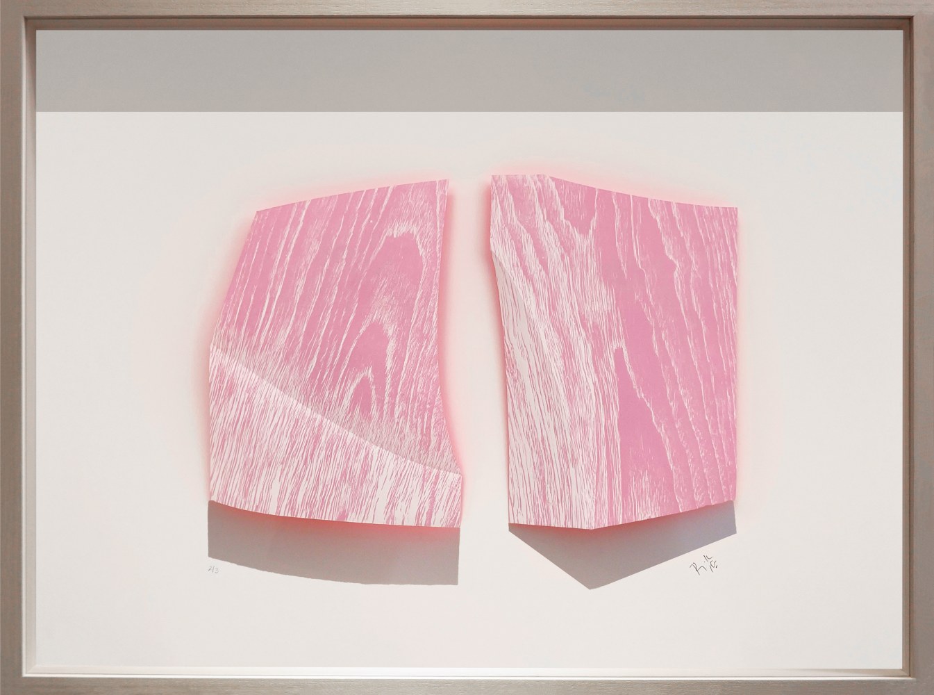 Catching up,&amp;nbsp;2020
Three-dimensional woodcut print and acrylic
21&amp;quot; x 28.75&amp;quot; x .75&amp;quot;
TG# 4355