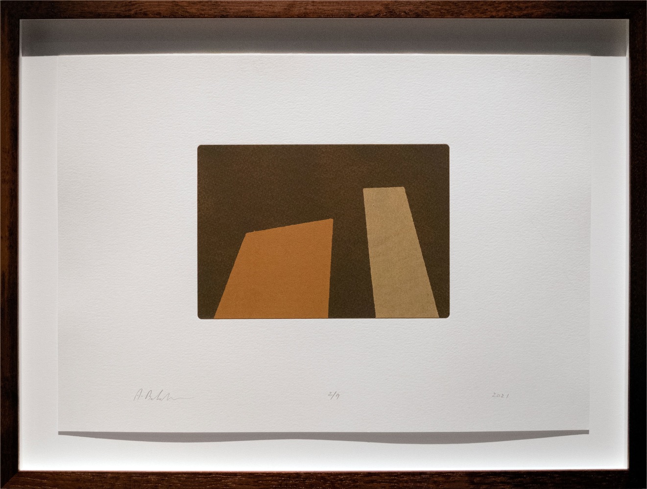 Alwar Balasubramaniam
L.S. XIII, 2021
Silkscreened earth
Edition of 9
Paper 11.75&amp;rdquo; x 16.5&amp;rdquo; | Image 5.5&amp;rdquo; x 7.5&amp;rdquo;
Framed 15&amp;rdquo; x 19.5&amp;rdquo;
TG# 4389
