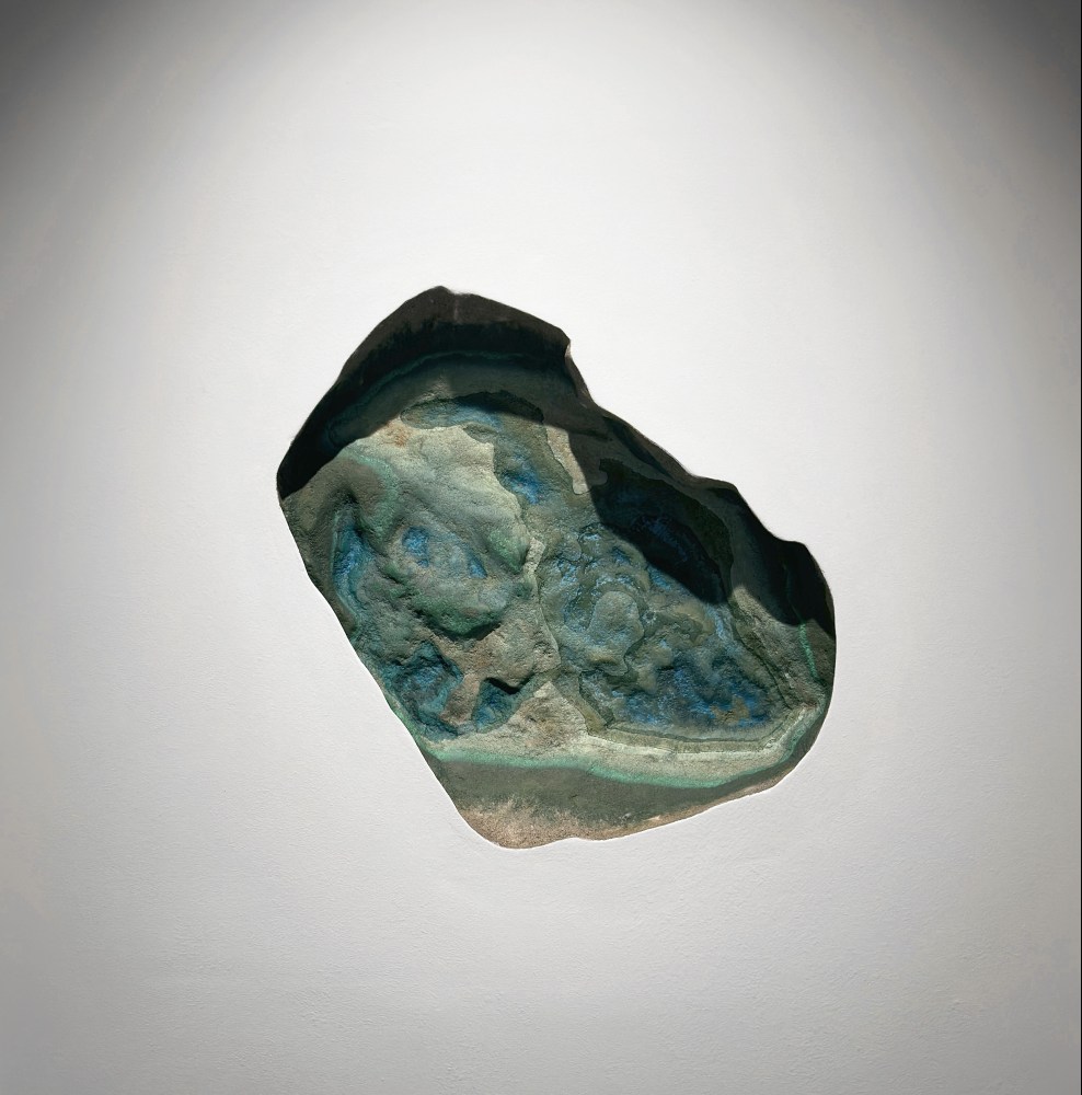 Cloud Stone&amp;nbsp;| 2020
Watercolor on cast fiberglass
32&amp;quot; x 32&amp;quot; x 4.5&amp;quot; | Installation dimensions variable
TG 4553