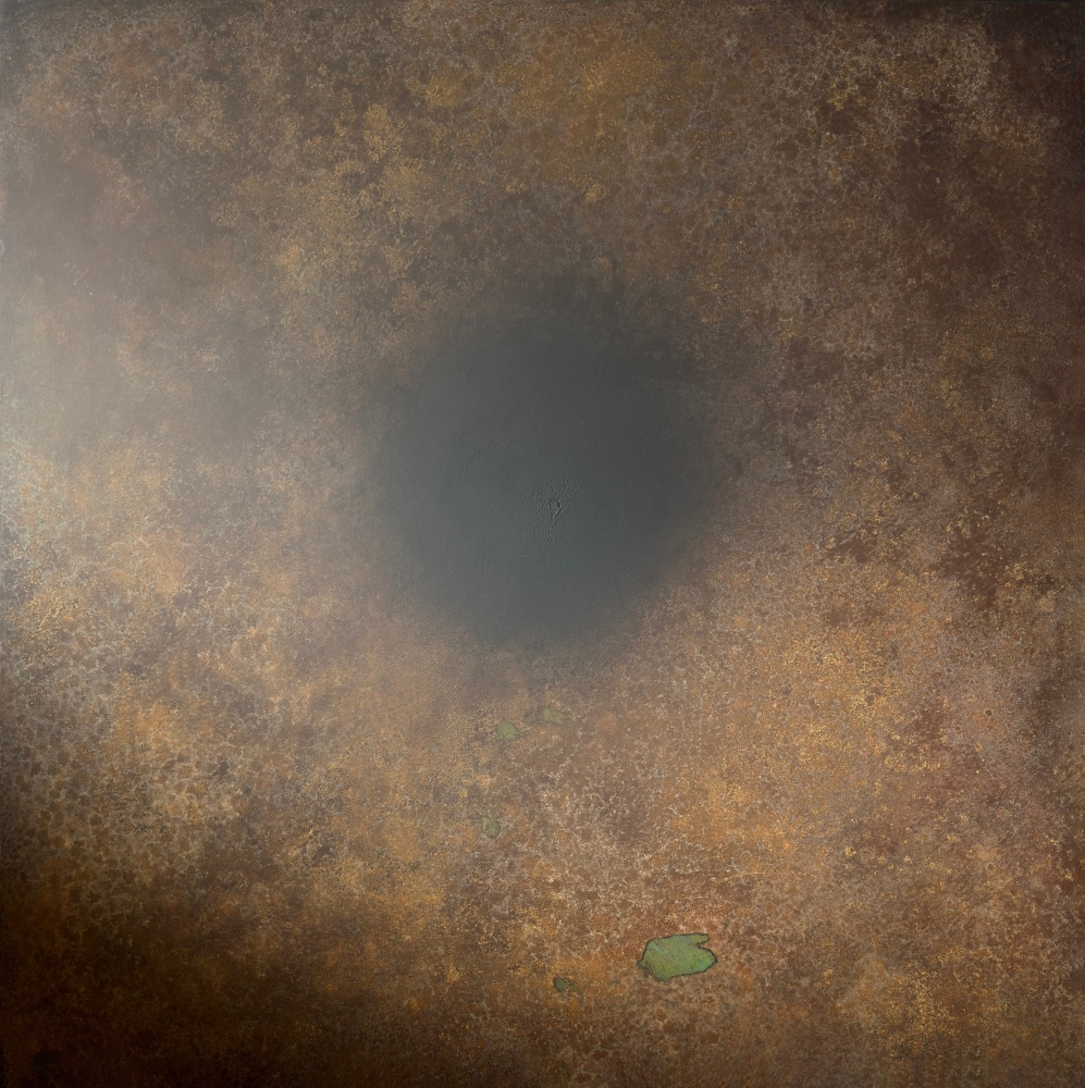 Alwar Balasubramaniam
Dark Light | 2022
Soot, iron and pigments on board |&amp;nbsp;48&amp;rdquo; x 48&amp;rdquo; x 2&amp;rdquo;
TG 4536