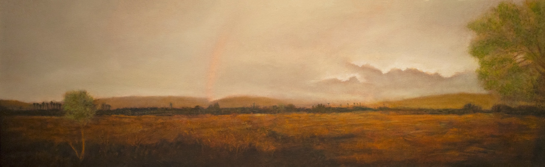 Untitled&amp;nbsp;| 2020-23
Oil on canvas mounted on wood, In Artist&amp;#39;s Frame
11&amp;Prime; x 36&amp;Prime;&amp;nbsp;
TG 4561