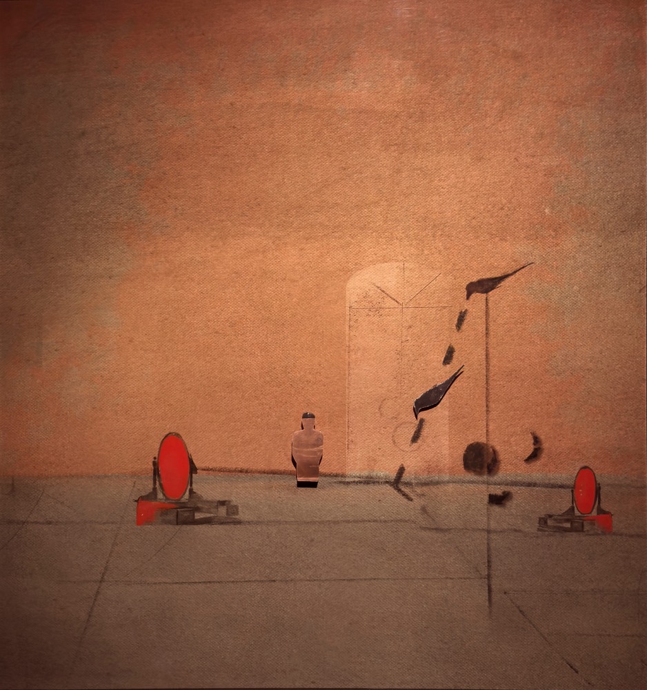 Kartik Sood
Dilemma of being you (you are but you are not) II&amp;nbsp;| 2022-2023
Watercolor, gouache, graphite, dry pastel, collage, pigmented ink, archival paper
38&amp;rdquo; x 35.25&amp;rdquo; | Framed: 39&amp;rdquo; x 36.5&amp;rdquo;&amp;nbsp;
TG 4974