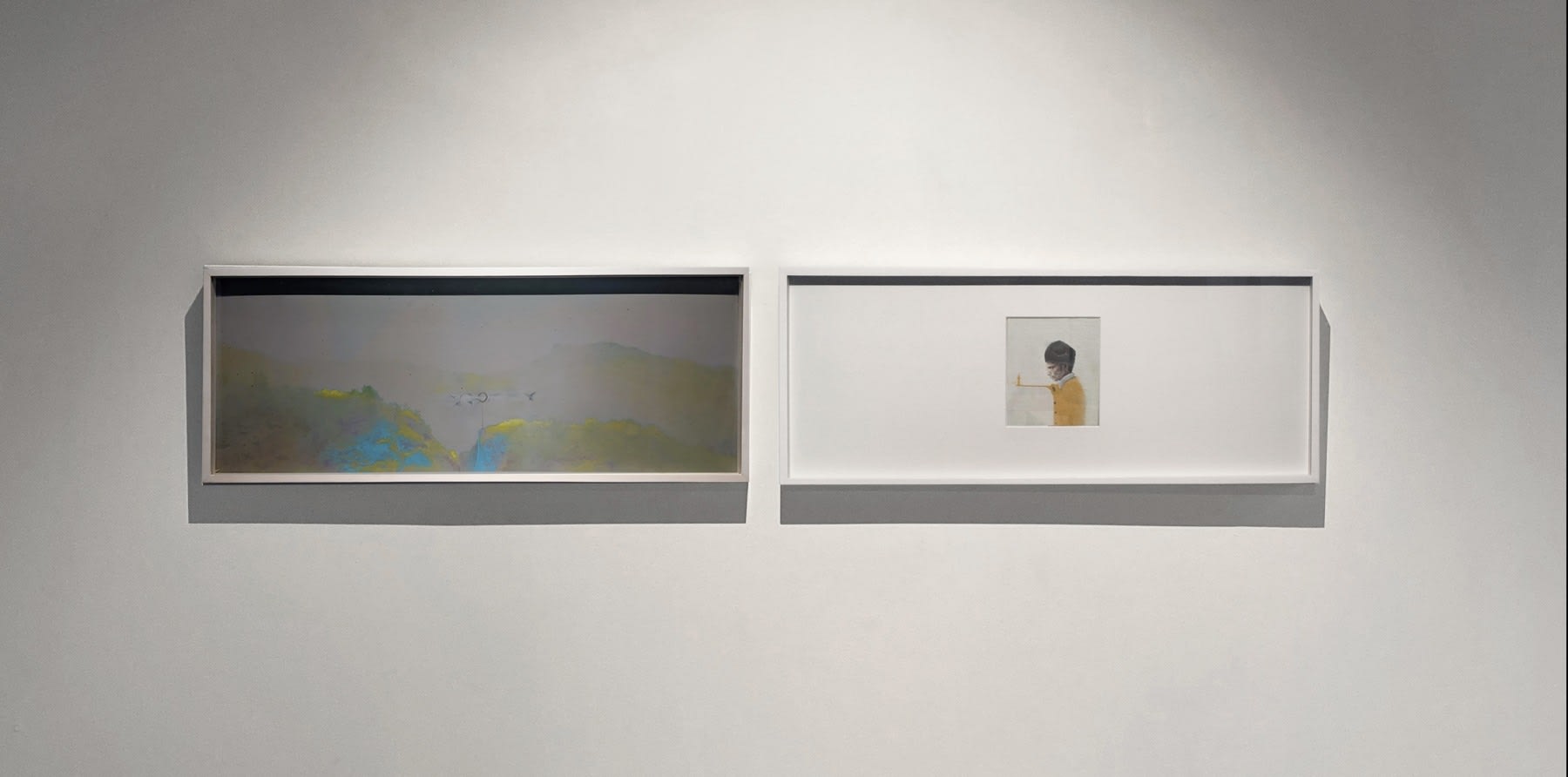 Vanishing point, 2020
Oil, acrylic, pigmented ink, canvas, board
12.5&amp;Prime; x 64&amp;Prime;&amp;nbsp;