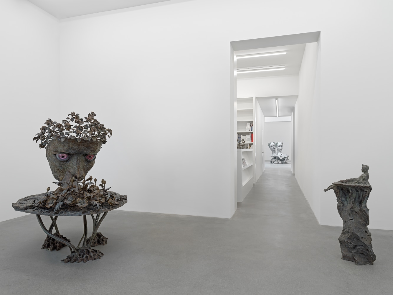 Installation view of sculptures by Jean-Marie Appriou