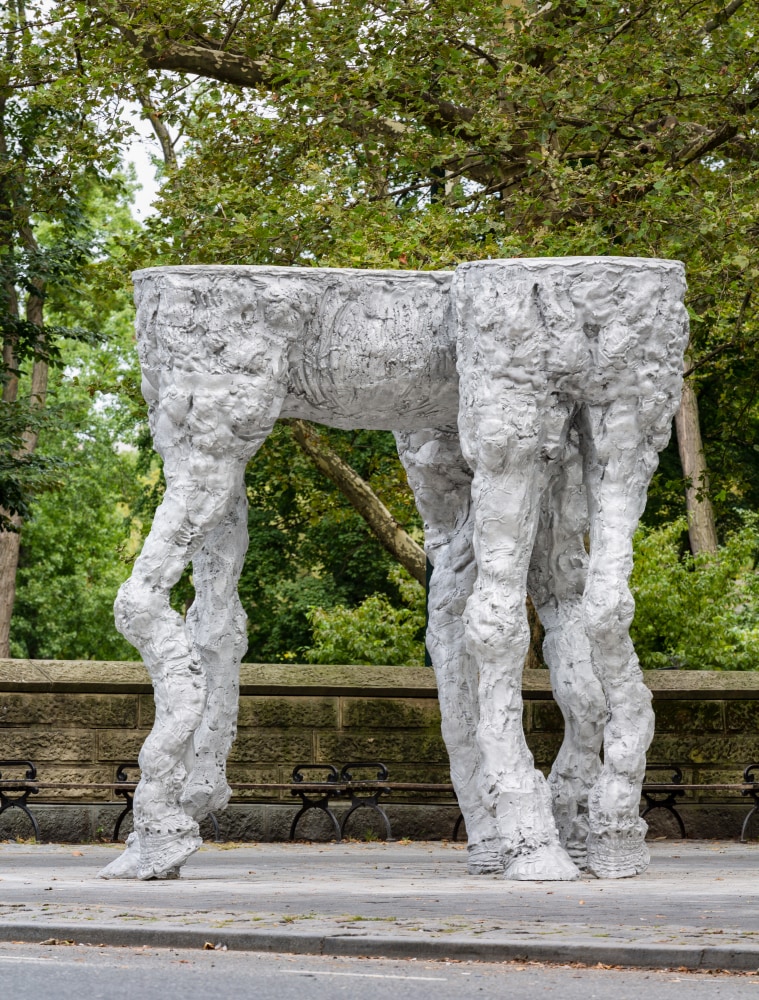 Jean-Marie Appriou Les Amants au Bois 2019 Cast aluminum 330 x 330 x 300 cm / 129 7/8 x 129 7/8 x 118 1/8 in