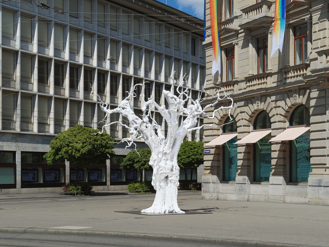 Installation view of sculpture by Ugo Rondinone
