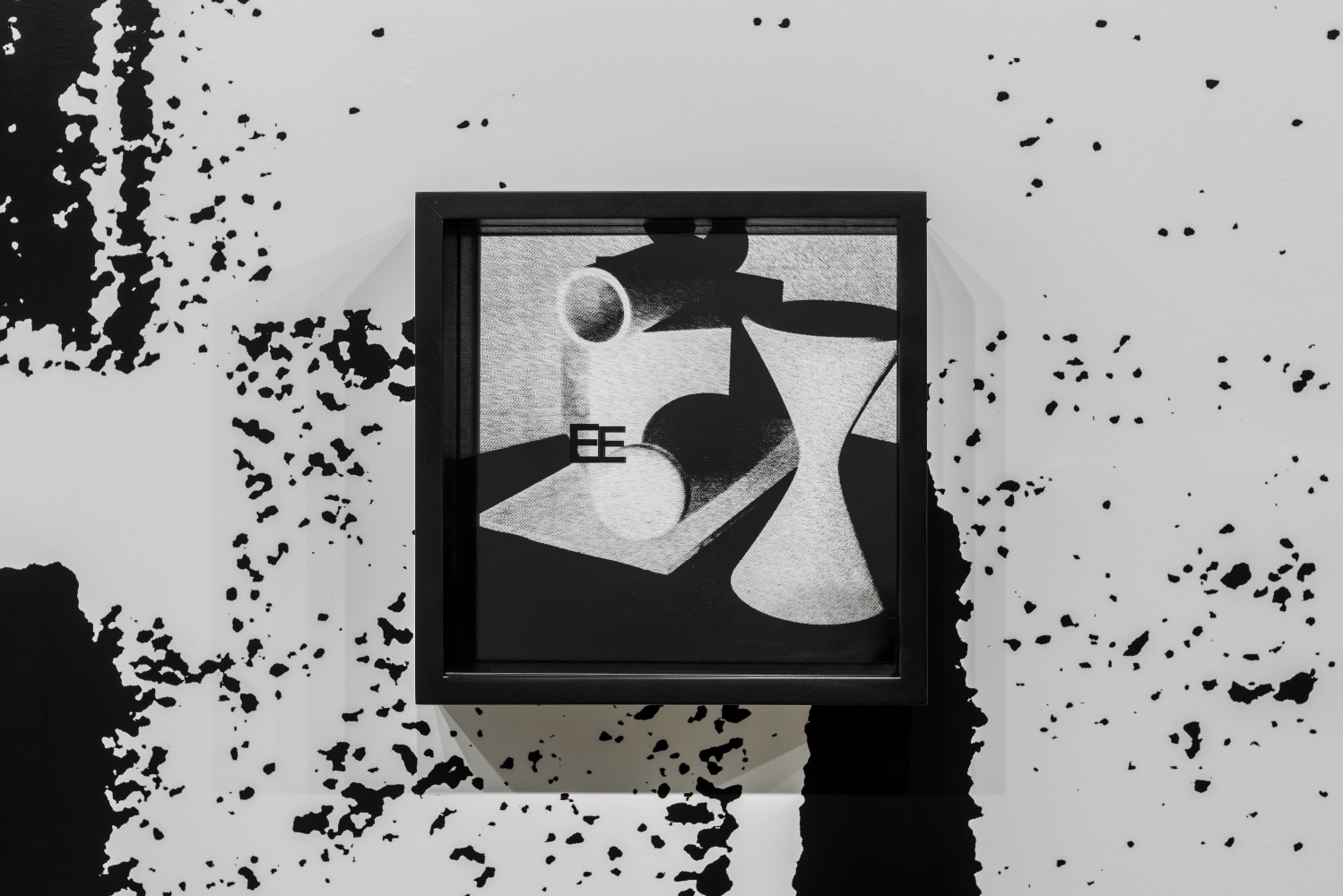 Installation view of paintings by Adam Pendleton