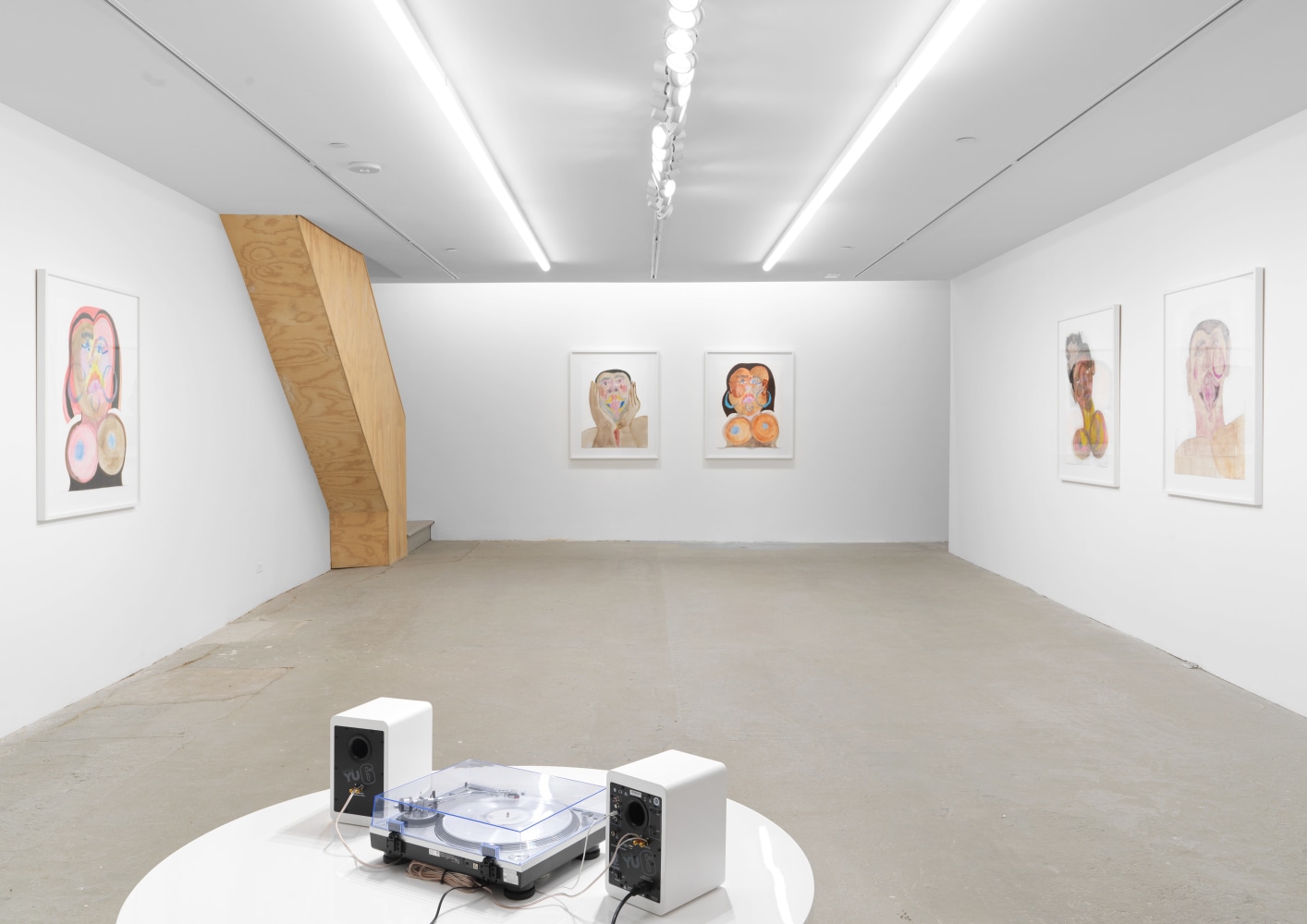 Installation view of Tschabalala Self painting and sculpture exhibition