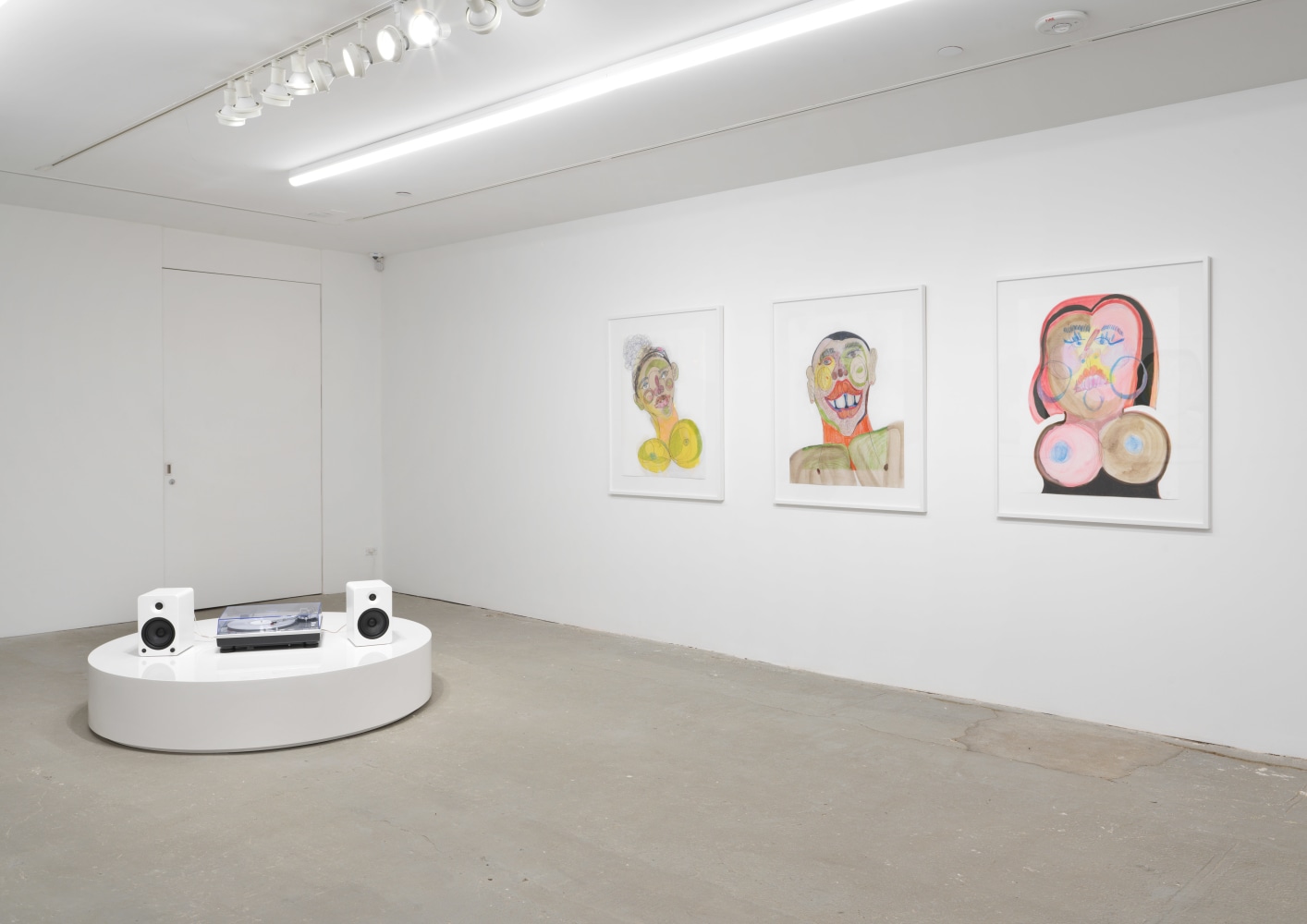 Installation view of Tschabalala Self painting and sculpture exhibition