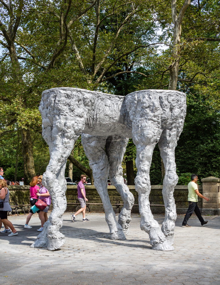 Jean-Marie Appriou Les Amants au Bois 2019 Cast aluminum 330 x 330 x 300 cm / 129 7/8 x 129 7/8 x 118 1/8 in