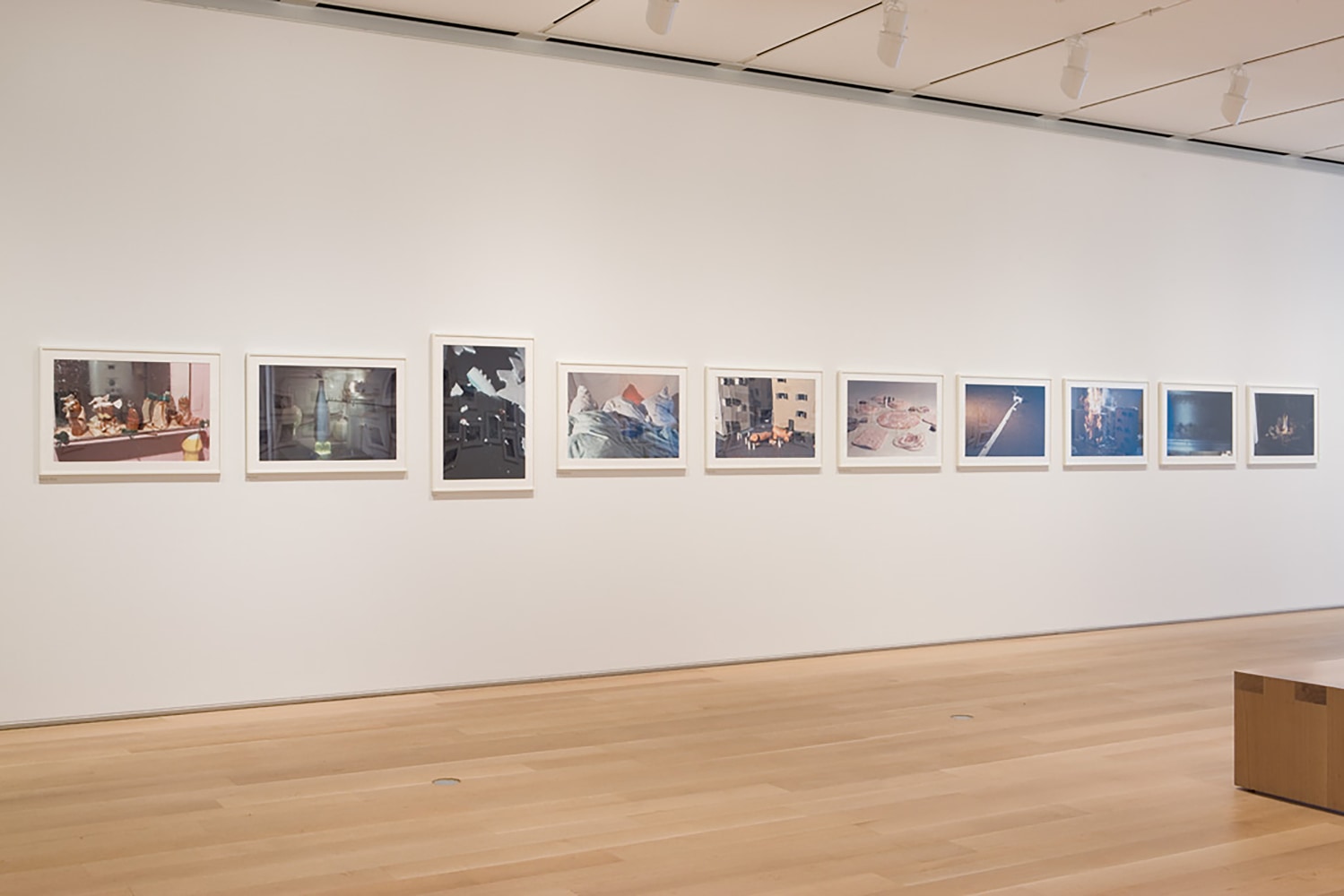 Installation views of photographs by Peter Fischli and David Weiss