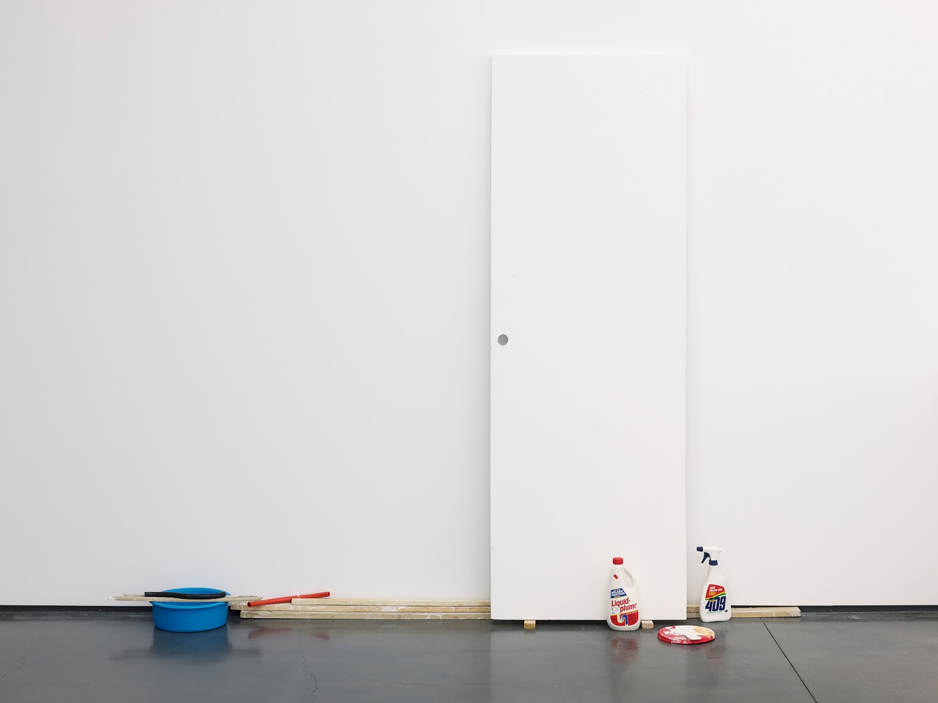 Installation view of sculptures by Peter Fischli and David Weiss