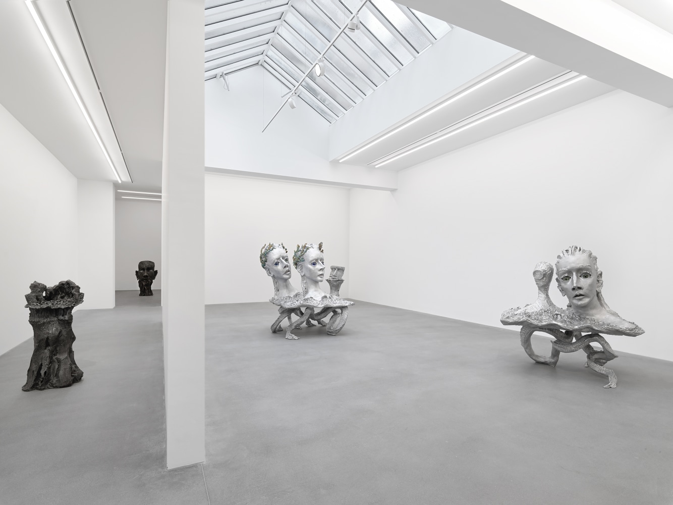 Installation view of sculptures by Jean-Marie Appriou