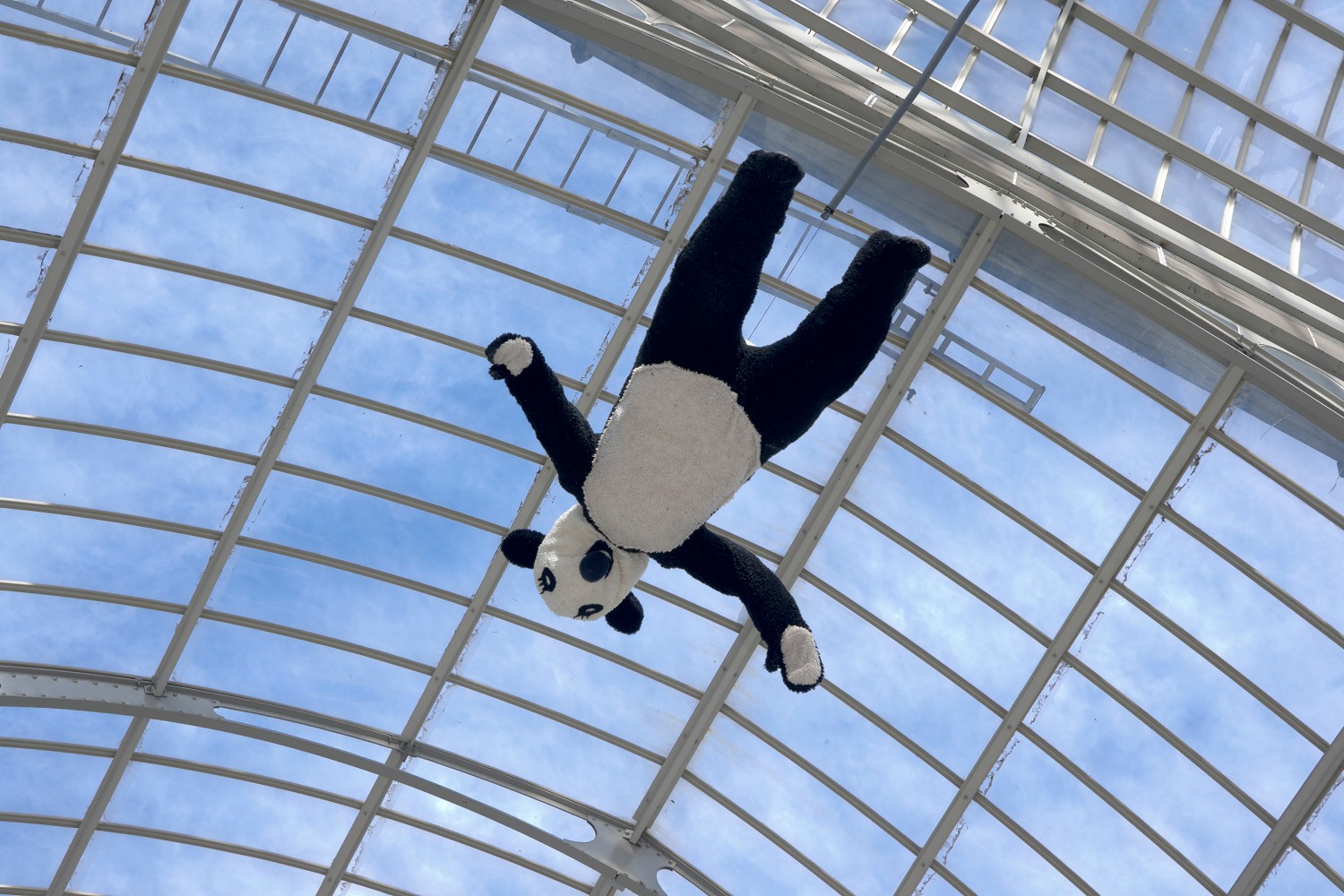 Installation view of sculptures by Peter Fischli and David Weiss