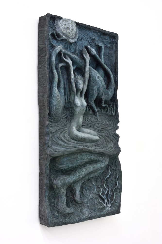 Jean-Marie Appriou Ice moon 2019 Cast bronze 114 x 60 x 14 cm / 44 7/8 x 23 5/8 x 5 1/2 in