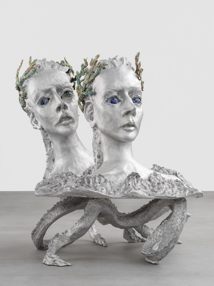 Jean-Marie Appriou The Murmur 2020 Patinated aluminum, bronze, glass 180 x 162 x 148 cm / 70 7/8 x 63 3/4 x 58 1/4 in