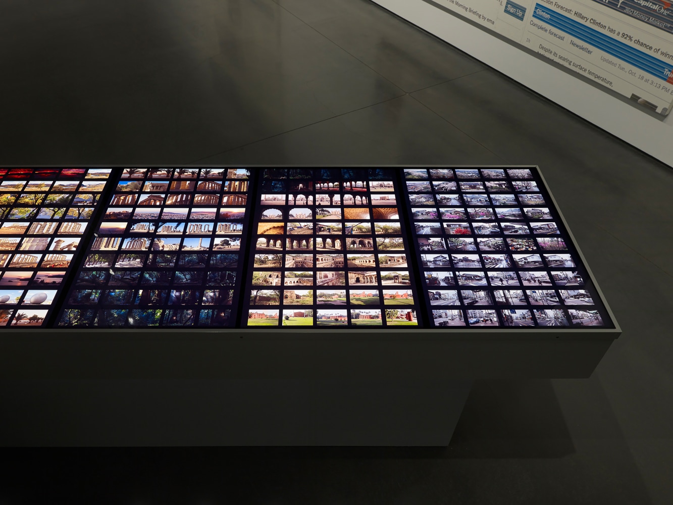 Installation view of sculptures by Peter Fischli and David Weiss