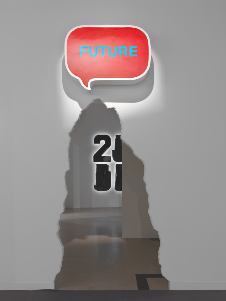 Installation view of Works by Doug Aitken