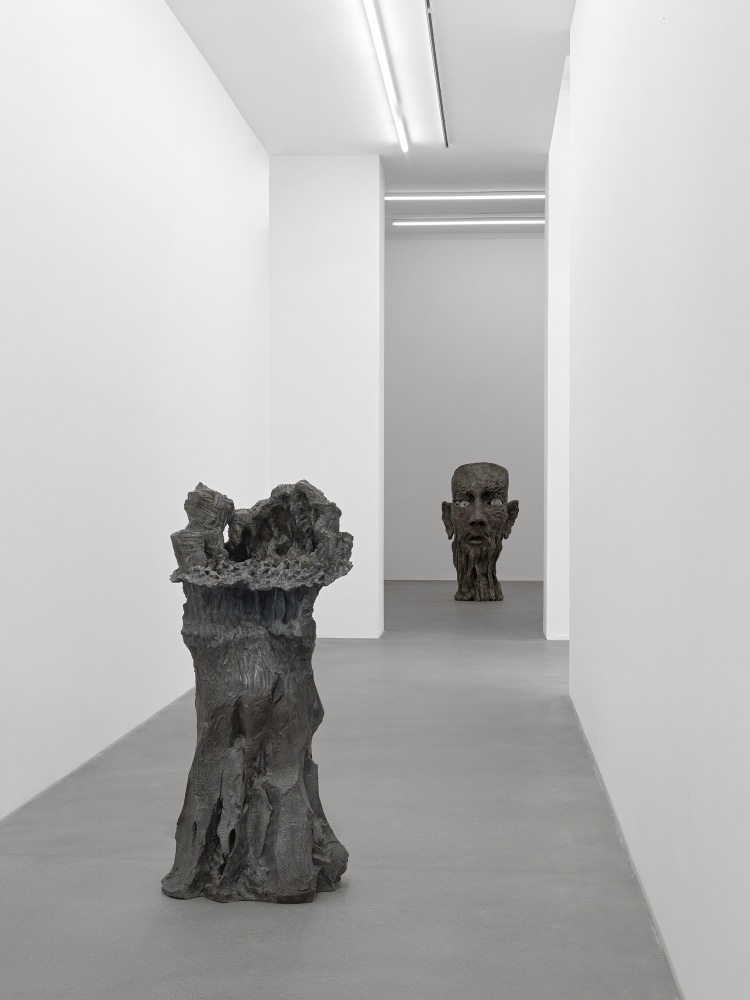 Installation view of sculptures by Jean-Marie Appriou