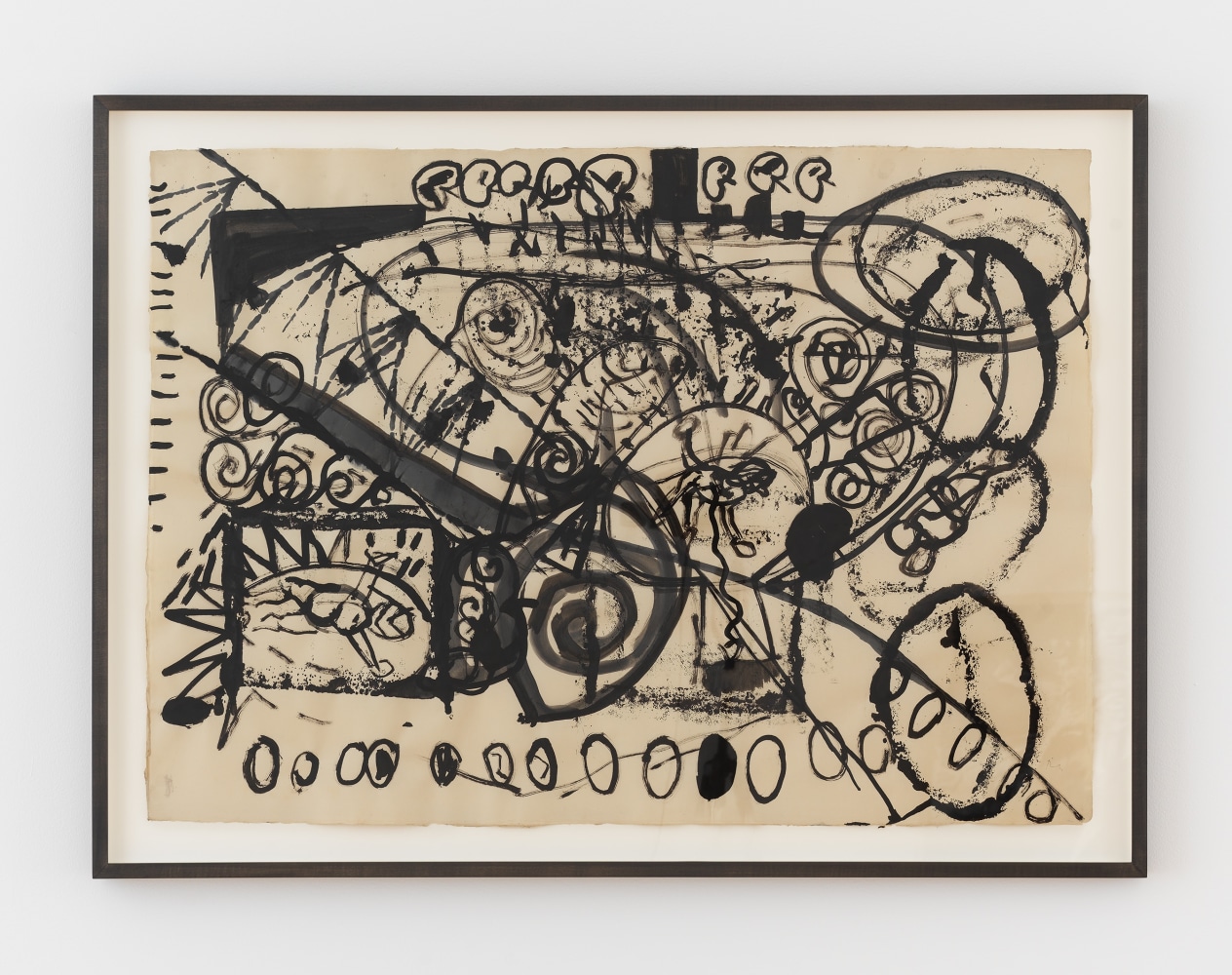 UNTITLED (JESUS IS A WOMAN)  2019 Ink on paper Sheet 83 x 115 cm / 32 5/8 x 45 1/4 in Frame 95 x 128 x 4 cm / 37 3/8 x 50 3/8 x 1 5/8 in