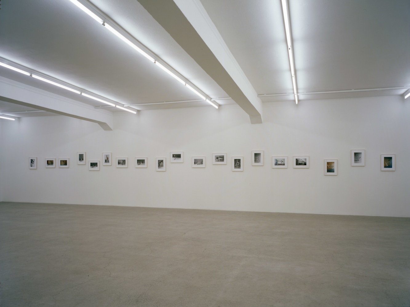 Installation view of Peter Fischli David Weiss photography exhibition