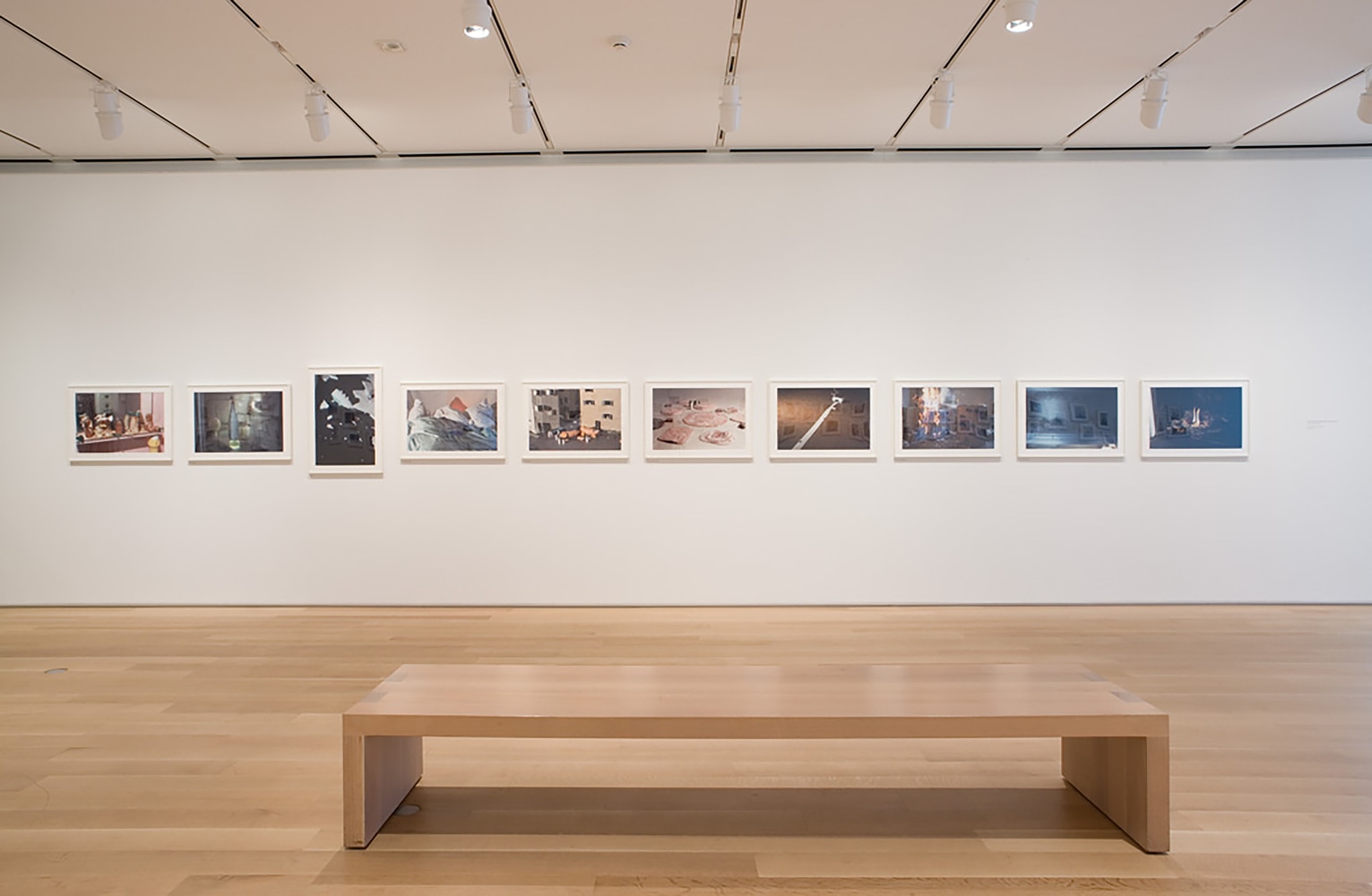 Installation views of photographs by Peter Fischli and David Weiss