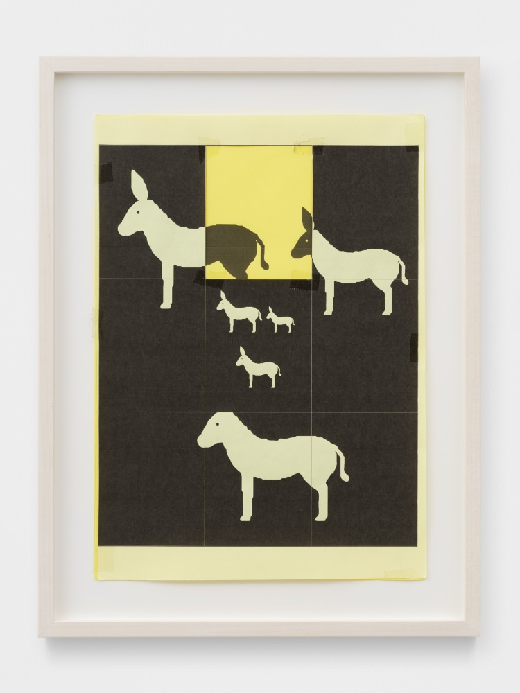 A SIMPLE FRIEND (17)
2020
Photocopy on colored paper, transparent tape
Sheet 29.5 x 21 cm / 11 3/4 x 8 1/4 inches
Frame 37 x 28 x 3 cm / 14 1/2 x 11 x 1 1/8 inches
CARRO47420