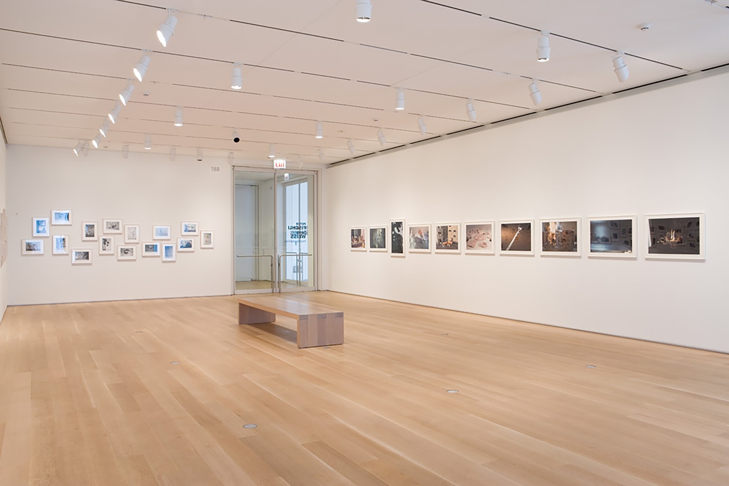 Installation views of photographs by Peter Fischli and David Weiss