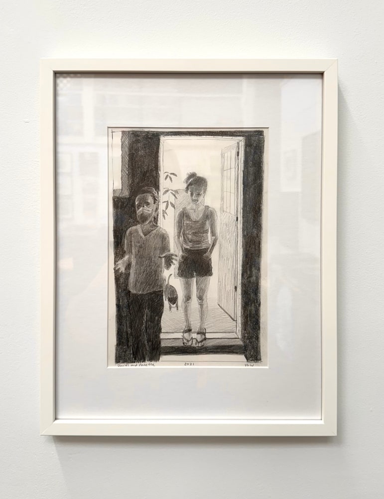 Daniel and Annette Study (SOLD)  10" x 6.5"  Graphite On Paper