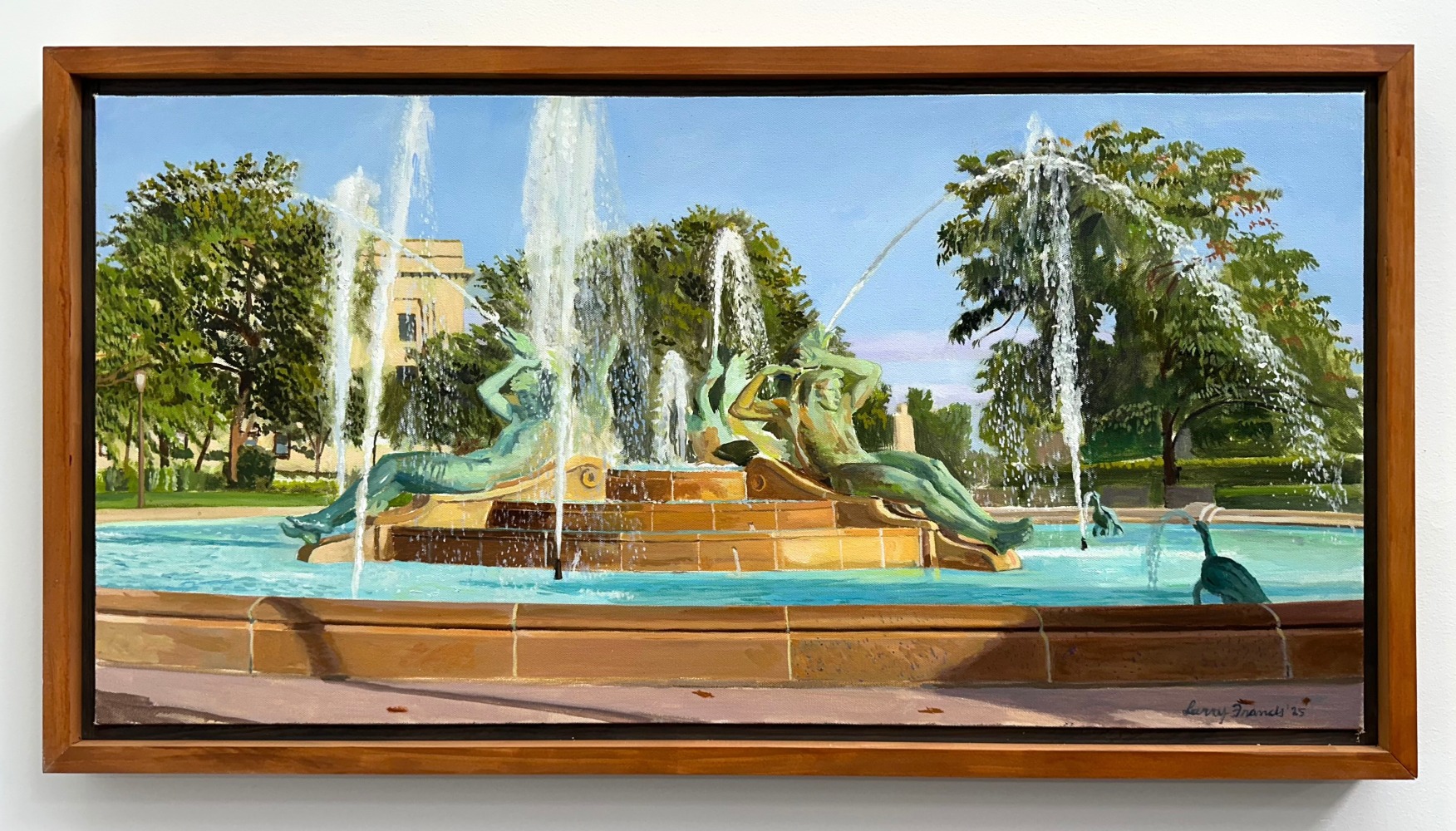 Logan Circle  18" x 36"  Oil On Canvas