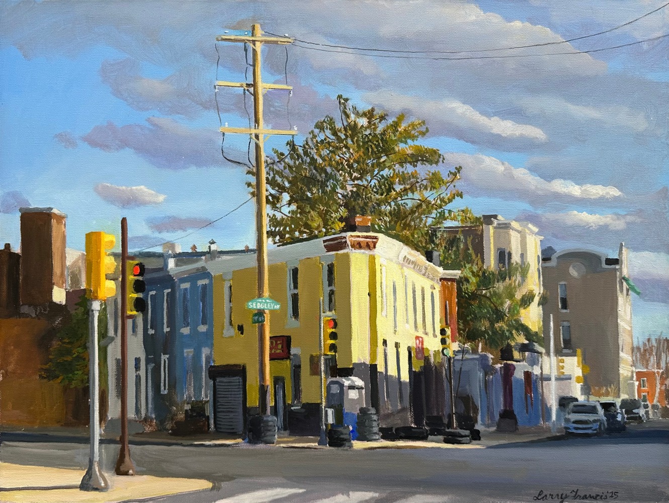 Tires  18" x 24"  Oil On Canvas