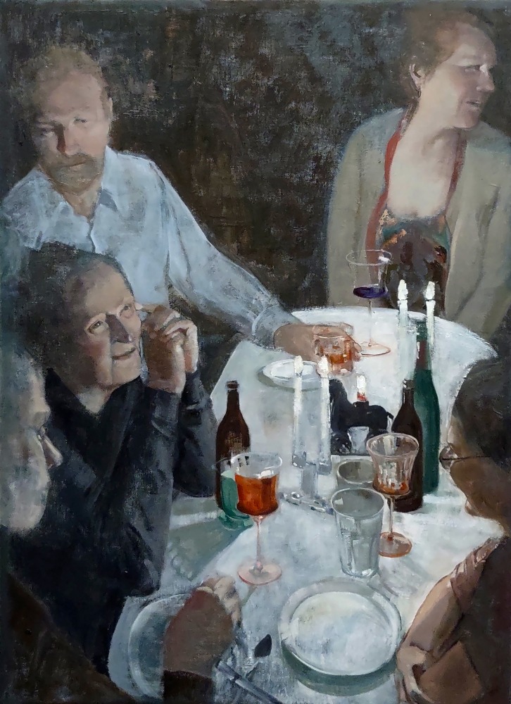Table 24  28″ x 21″  Oil On Canvas