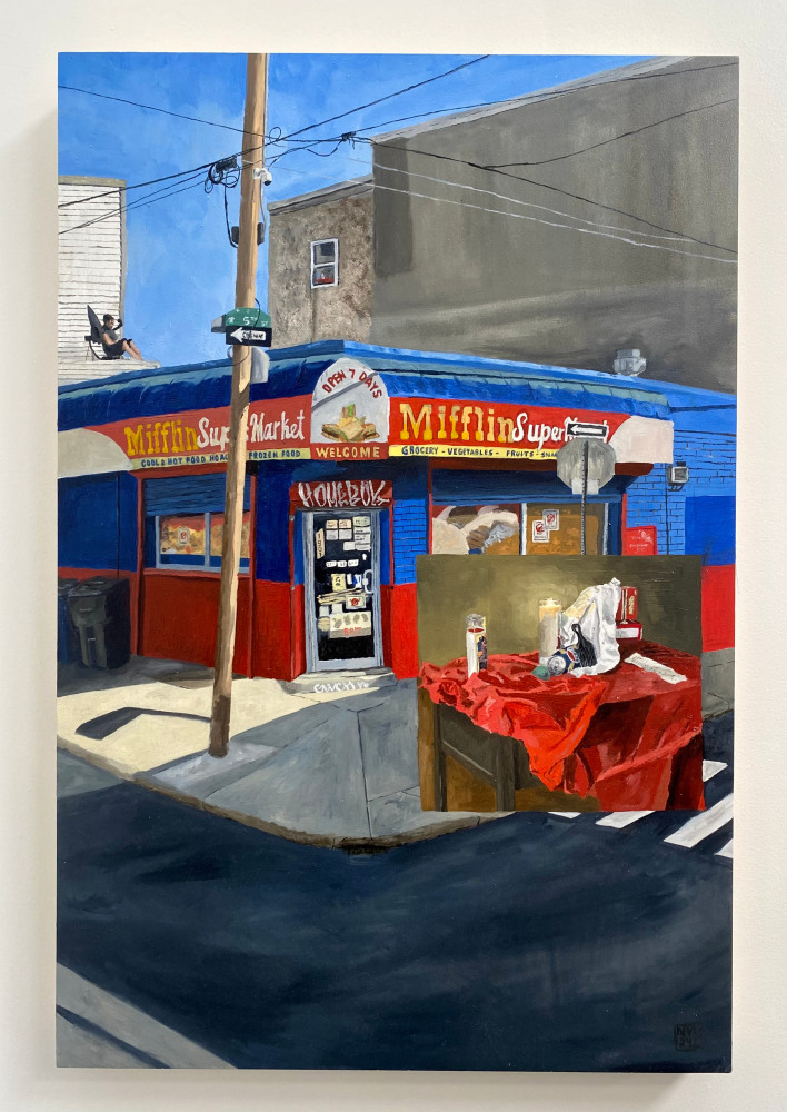 Convenience  36″ x 24″  Oil On Panel