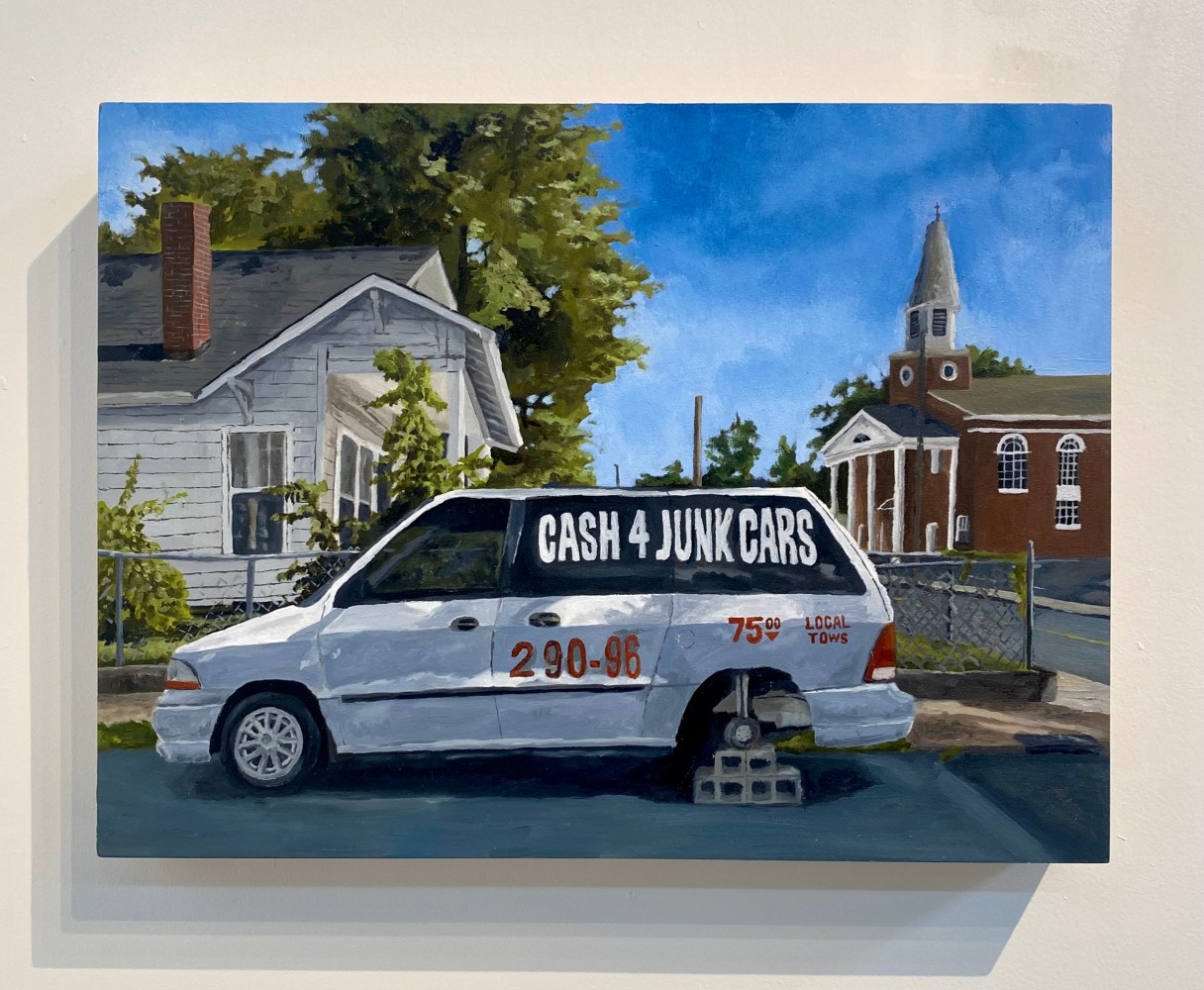 Cash 4 Junk  14″ x 18″  Oil On Panel