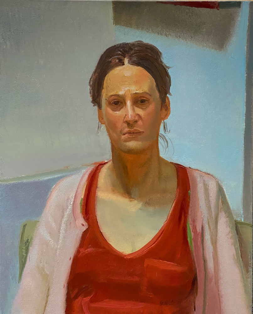 Portrait Of Carolyn, I  30&quot; x 24&quot;  Oil On Linen