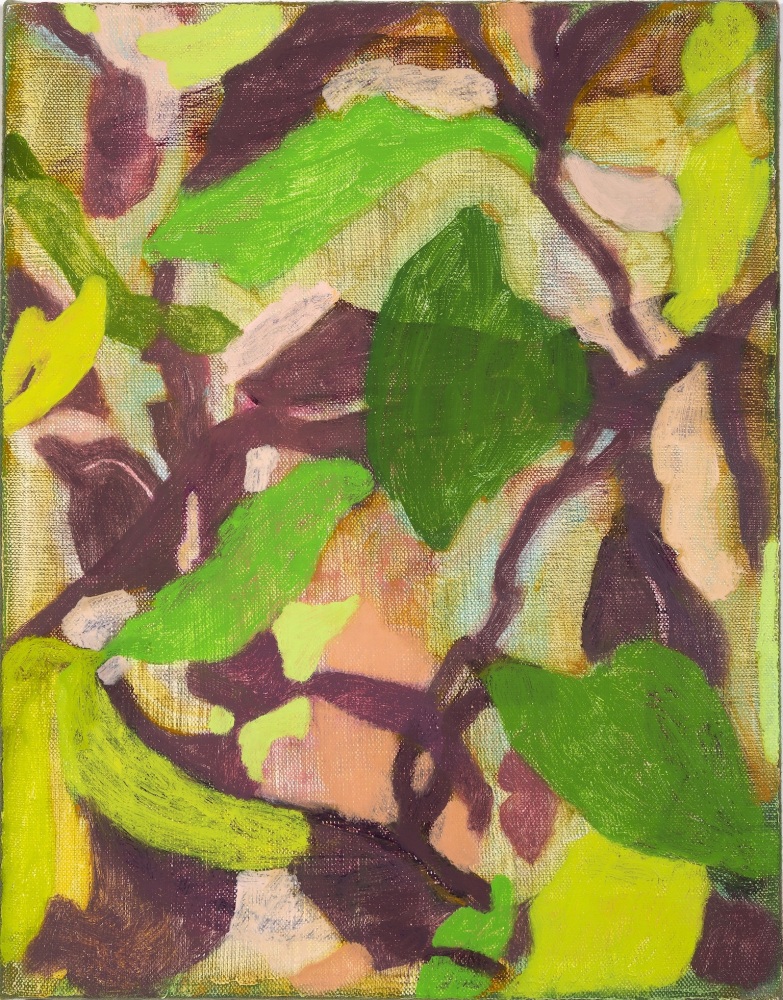 Dye-Leaves  14&quot; x 11&quot;  Oil On Canvas