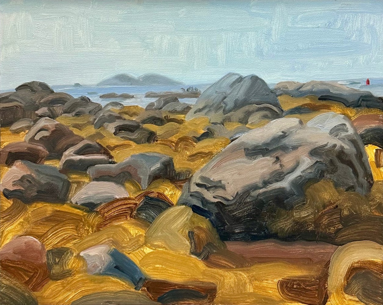 West Shore, Lowtide  8&quot; x 10&quot;  Oil On Panel