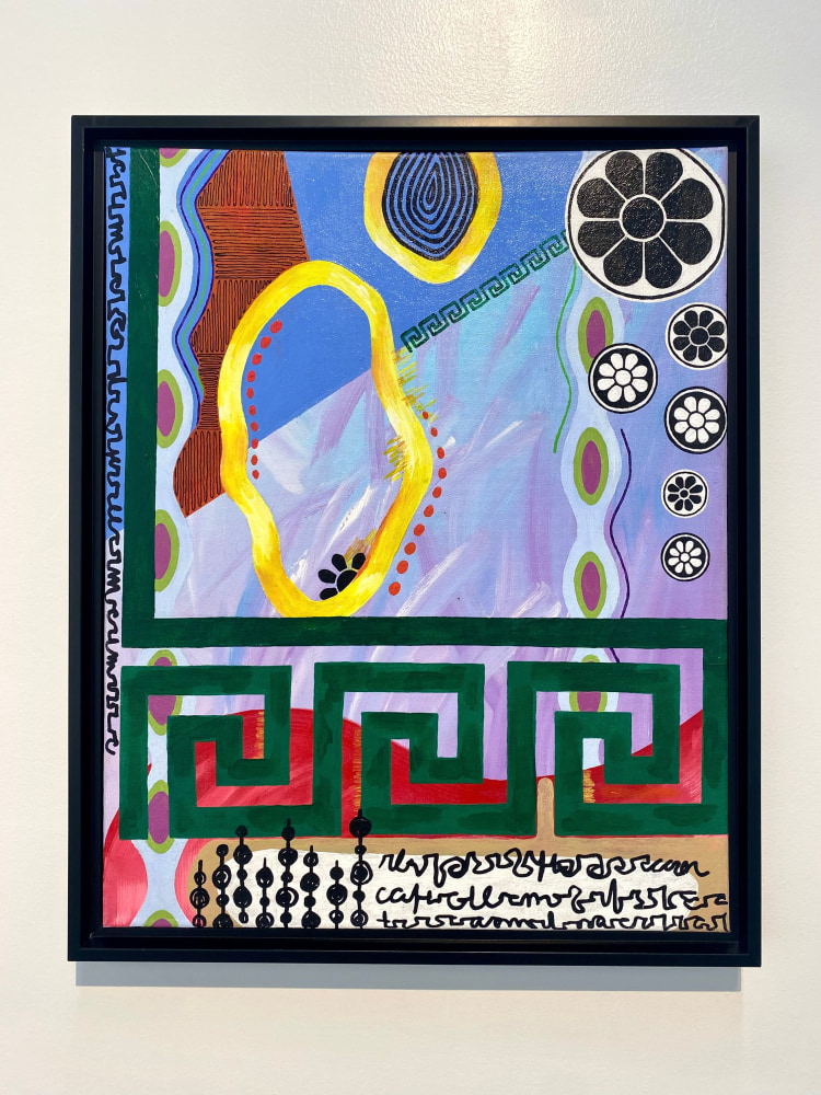 Jessica Rogers  In a Frenzy  24&quot; x 18&quot; x 1&quot;  Acrylic On Canvas  2023