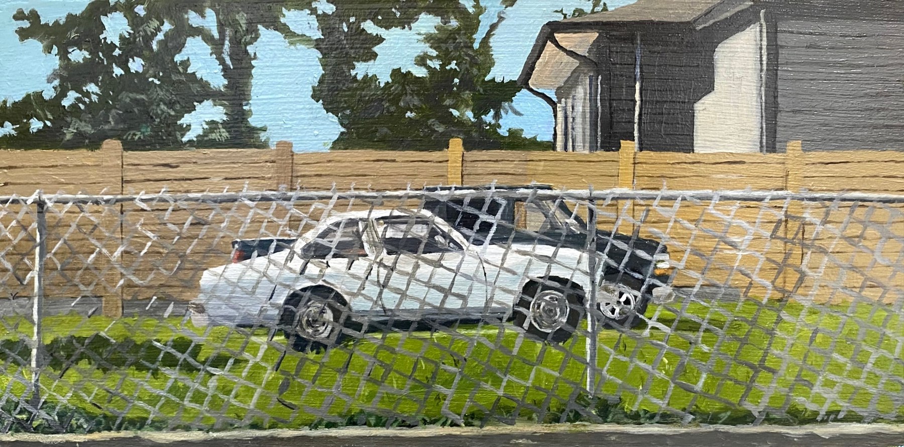 Sunbathers  6&quot; x 12&quot;  Oil On Panel
